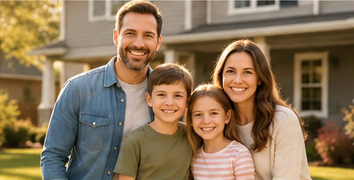 Texas family reviewing a whole life insurance and cash-value planning strategy